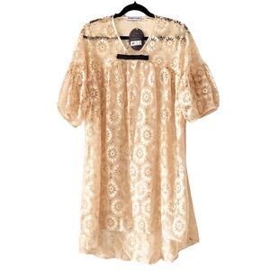 NWT Magonn Unconventional Lace Babydoll Oversized Dress Beach Coverup